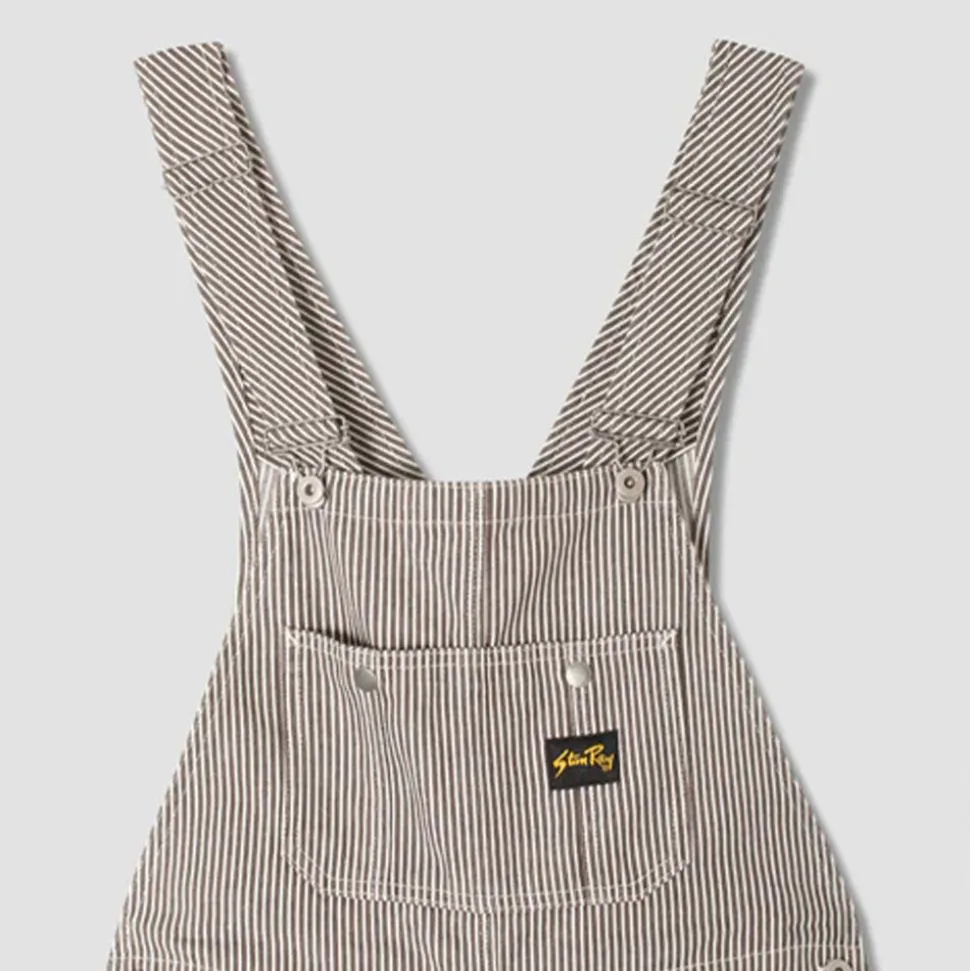 Stan Ray - Salopette Earls Bib - Marron Rayures