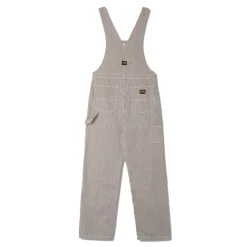 Stan Ray - Salopette Earls Bib - Marron Rayures