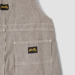 Stan Ray - Salopette Earls Bib - Marron Rayures