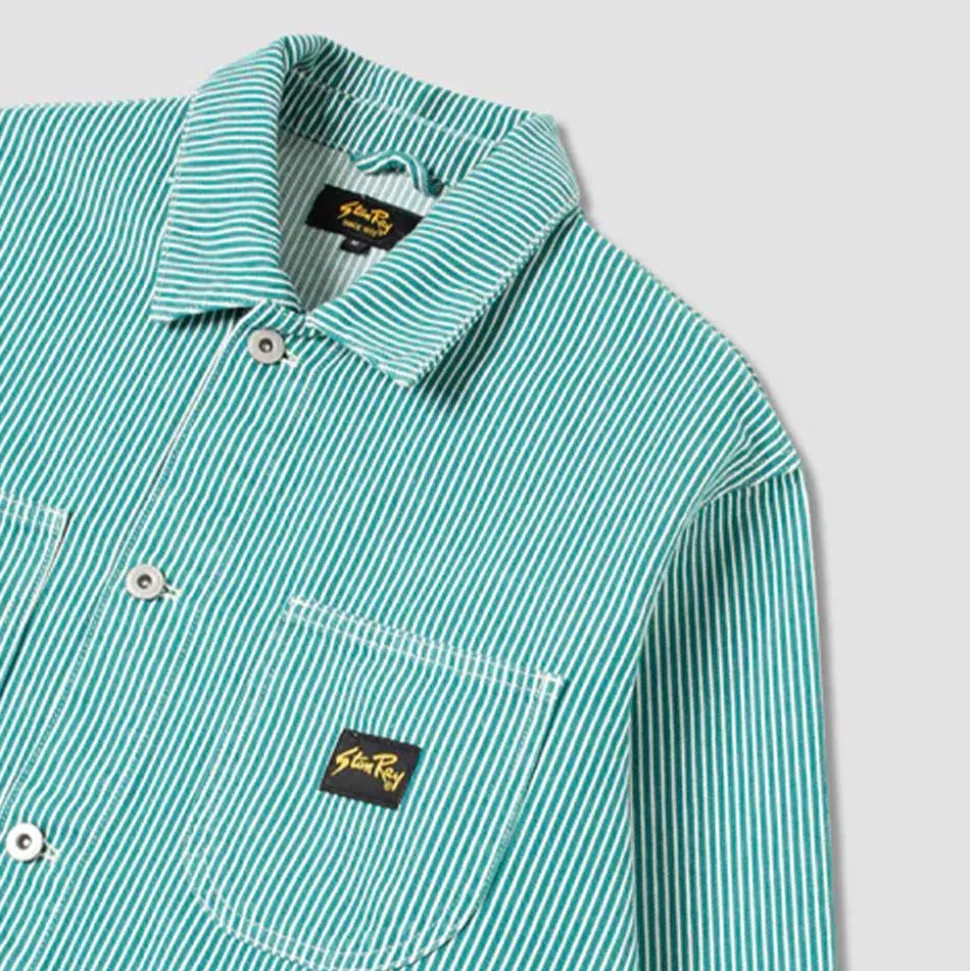 Stan Ray - Veste Coverall - Vert Rayures