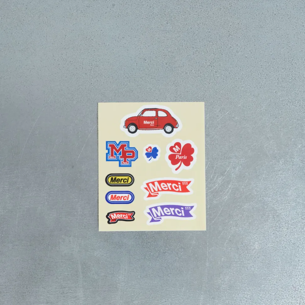 Stickers Merci Fanion - Merci