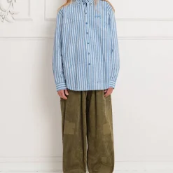Story MFG - Chemise à rayures - Bleu