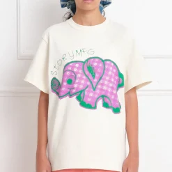 Story MFG - T-shirt Grateful - Ecru & Pink