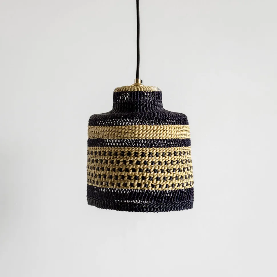Suspension Dots - Naturel, Bleu, Noir