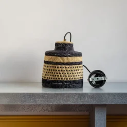 Suspension Dots - Naturel, Bleu, Noir