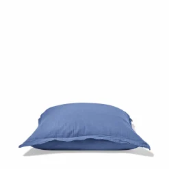 Taie d'oreiller en gaze de coton - Bleu Pompidou