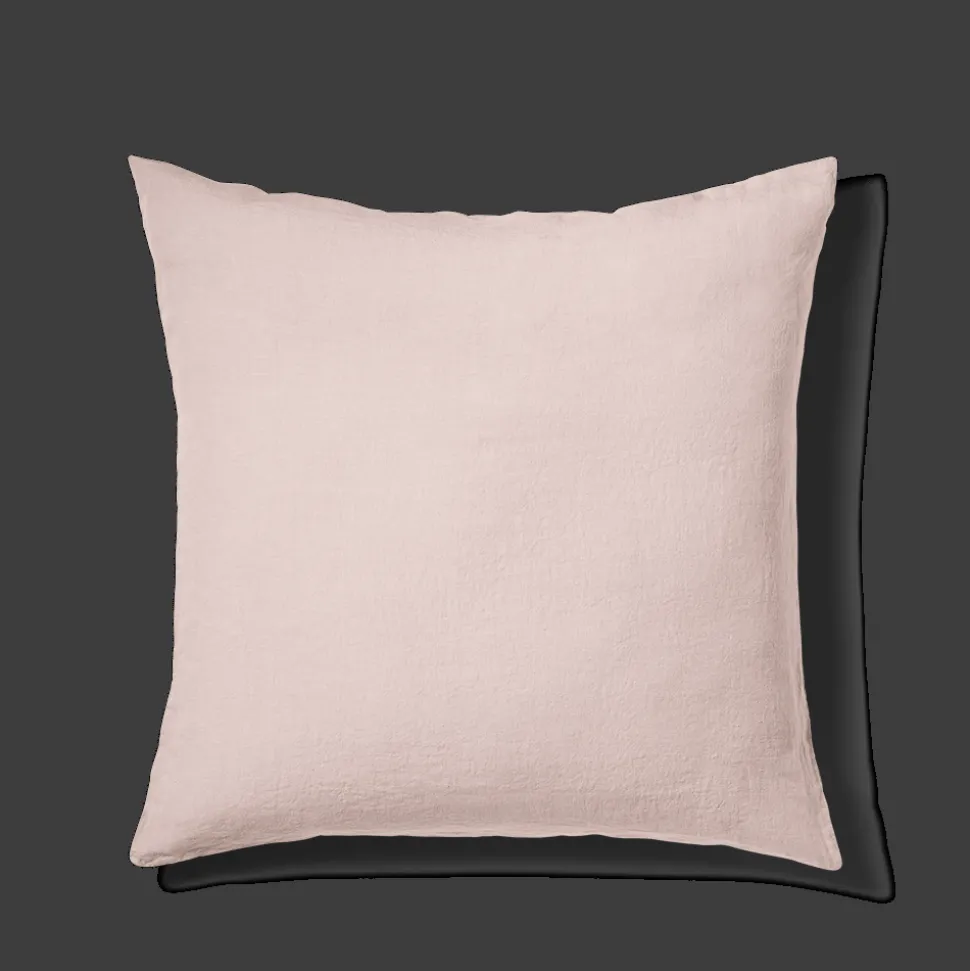 Taie d'oreiller en lin lavé - Beige Rosé