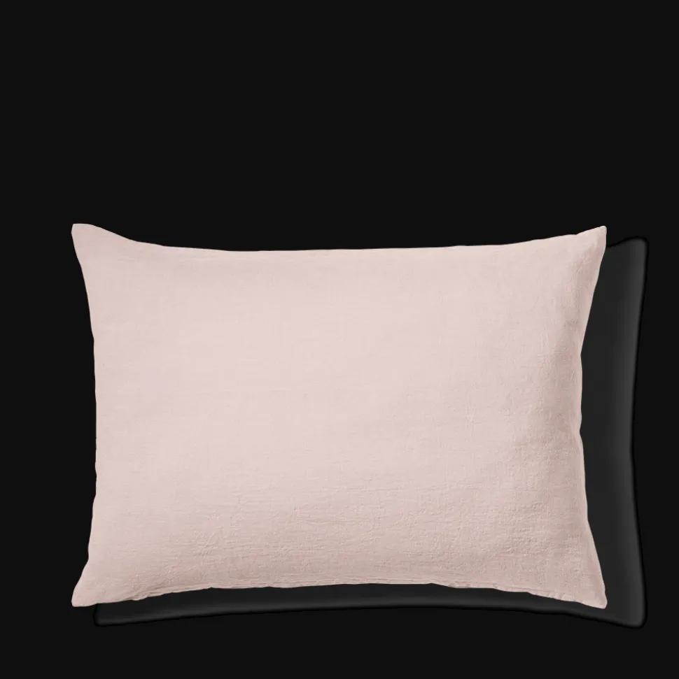 Taie d'oreiller en lin lavé - Beige Rosé
