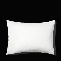 Taie d'oreiller en lin lavé - Blanc Optique