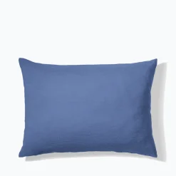 Taie d'oreiller en lin lavé - Bleu Paros