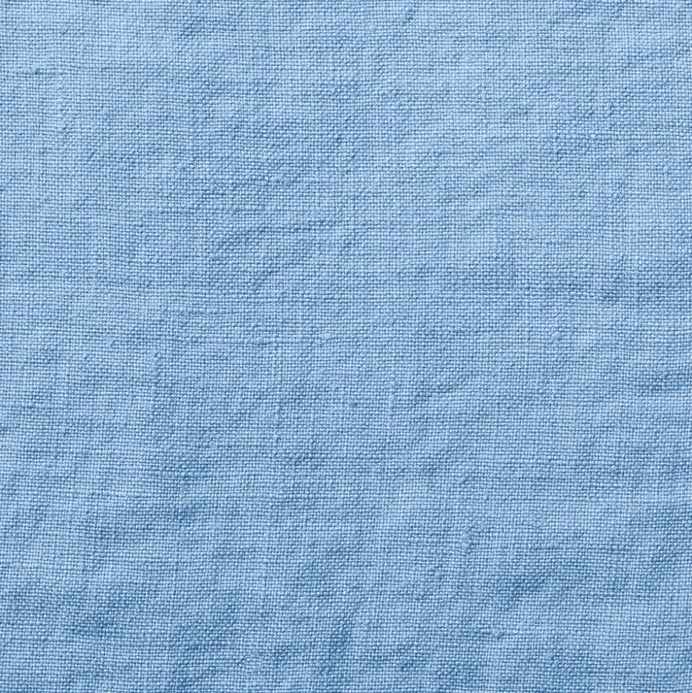 Taie d'oreiller en lin lavé - Bleu Tyrrhénien