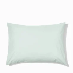 Taie d'oreiller en percale de coton - Bleu d'Eau