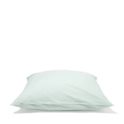 Taie d'oreiller en percale de coton - Bleu d'Eau