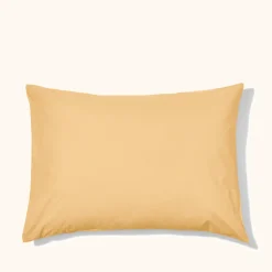 Taie d'oreiller en percale de coton - Jaune Orge