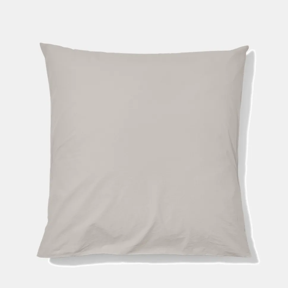 Taie d'oreiller en percale de coton - Gris Pavot