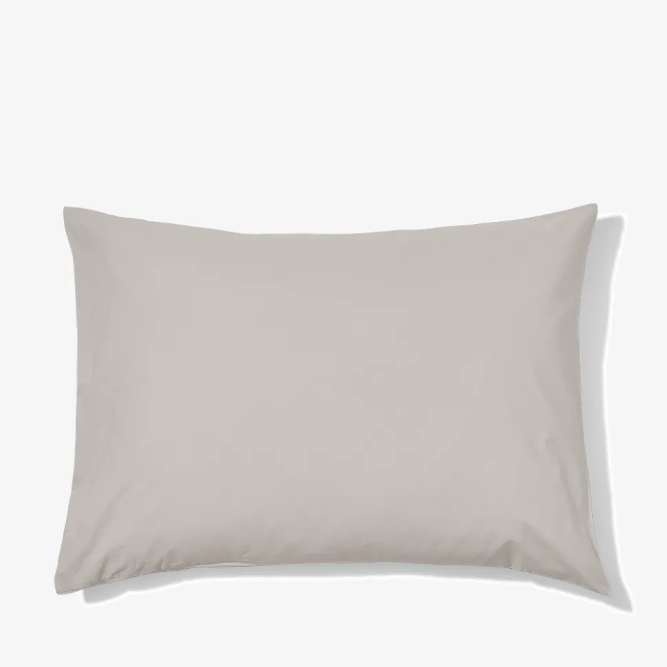 Taie d'oreiller en percale de coton - Gris Pavot