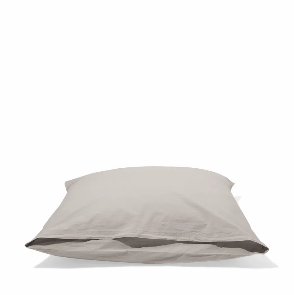 Taie d'oreiller en percale de coton - Gris Pavot