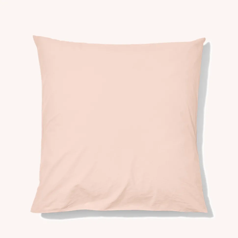 Taie d'oreiller en percale de coton - Rose des Sables