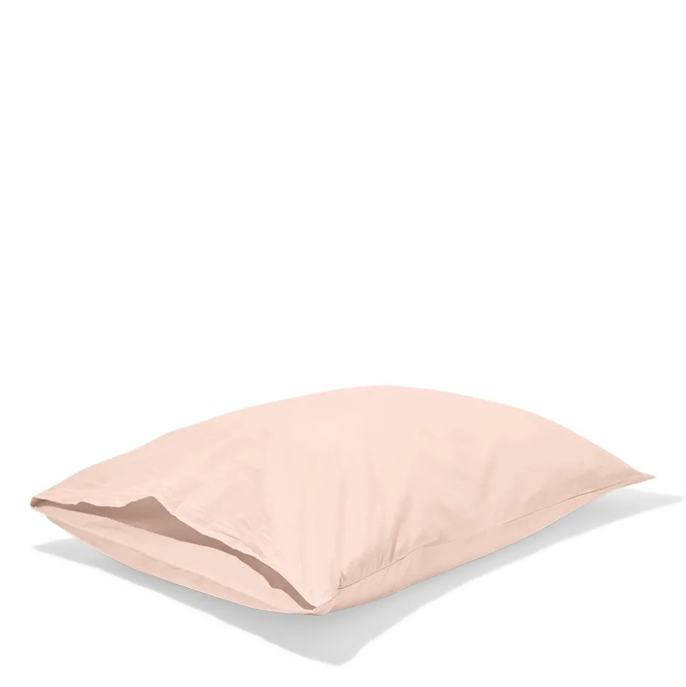 Taie d'oreiller en percale de coton - Rose des Sables