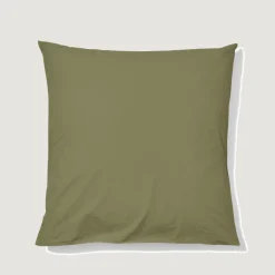 Taie d'oreiller en percale de coton - Vert Camouflage