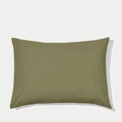 Taie d'oreiller en percale de coton - Vert Camouflage