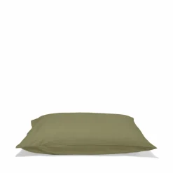 Taie d'oreiller en percale de coton - Vert Camouflage