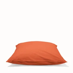 Taie d'oreiller en percale de coton - Rouge Ocre