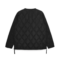 Taion - Veste matelassée Col V - Noir