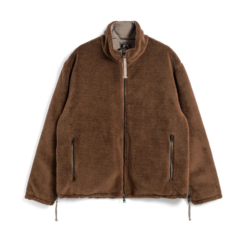 Taion - Veste Military Reversible Down - Marron