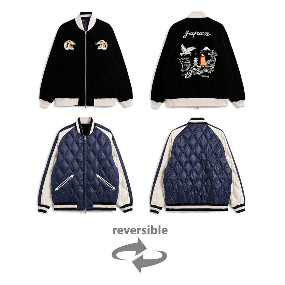 Taion - Veste Reversible Skajan - Bleu/Noir