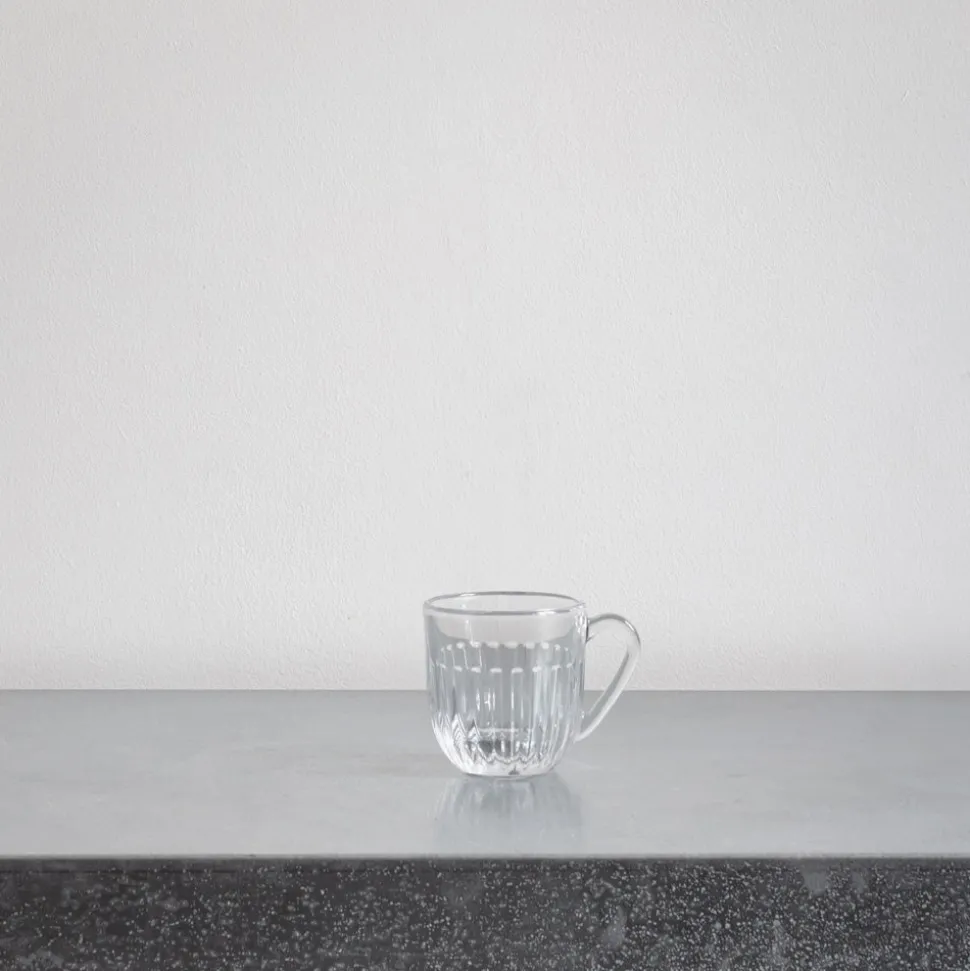 Tasse à expresso Ouessant en verre pressé