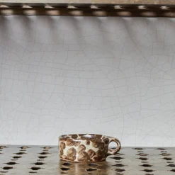 Tasse en grès Moucheté - Noir