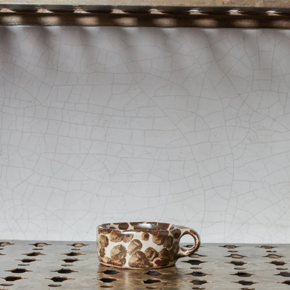 Tasse en grès Moucheté - Noir