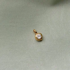 TEN - Pendentif Dipper Charm - Doré Pierre de lune