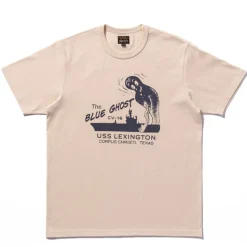 The real McCoys - T-shirt Militaire / The Blue Ghost - Ecru