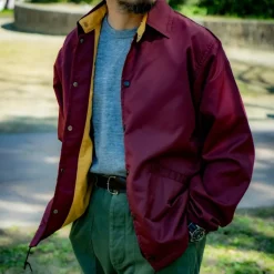 The real McCoys - Veste Coach - Rouge
