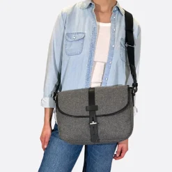 Thyrs - Besace Drap de Laine - Anthracite