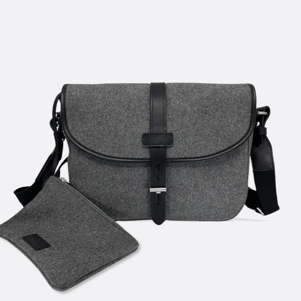 Thyrs - Besace Drap de Laine - Anthracite
