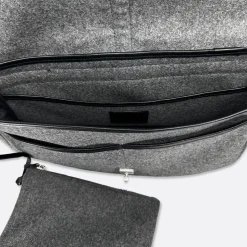 Thyrs - Besace Drap de Laine - Anthracite