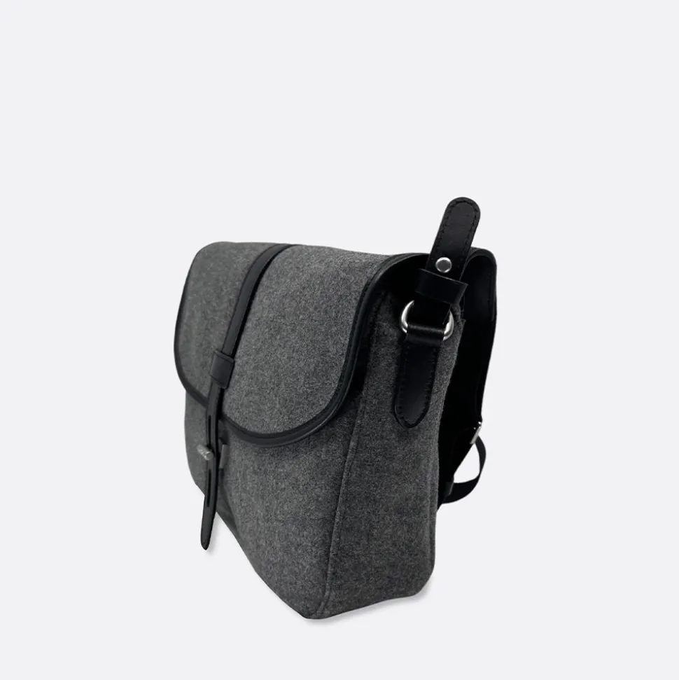 Thyrs - Besace Drap de Laine - Anthracite