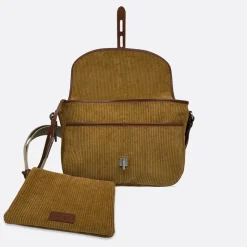 Thyrs - Besace Velours - Caramel