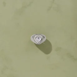 Tityaravy - Bague Gini Argent - Topaze Blanche