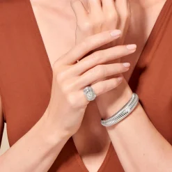 Tityaravy - Bague Prema Argent - Topaze Blanche