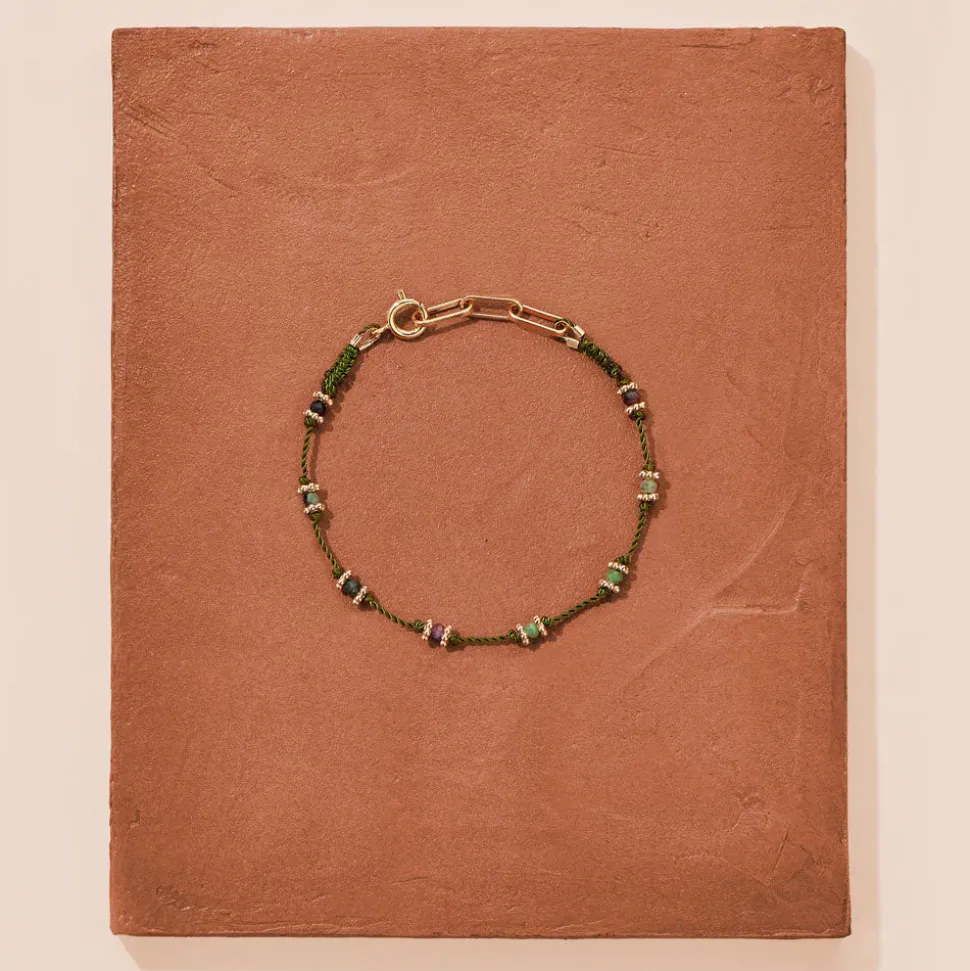 Tityaravy - Bracelet Lotus - Vert Zoïsite