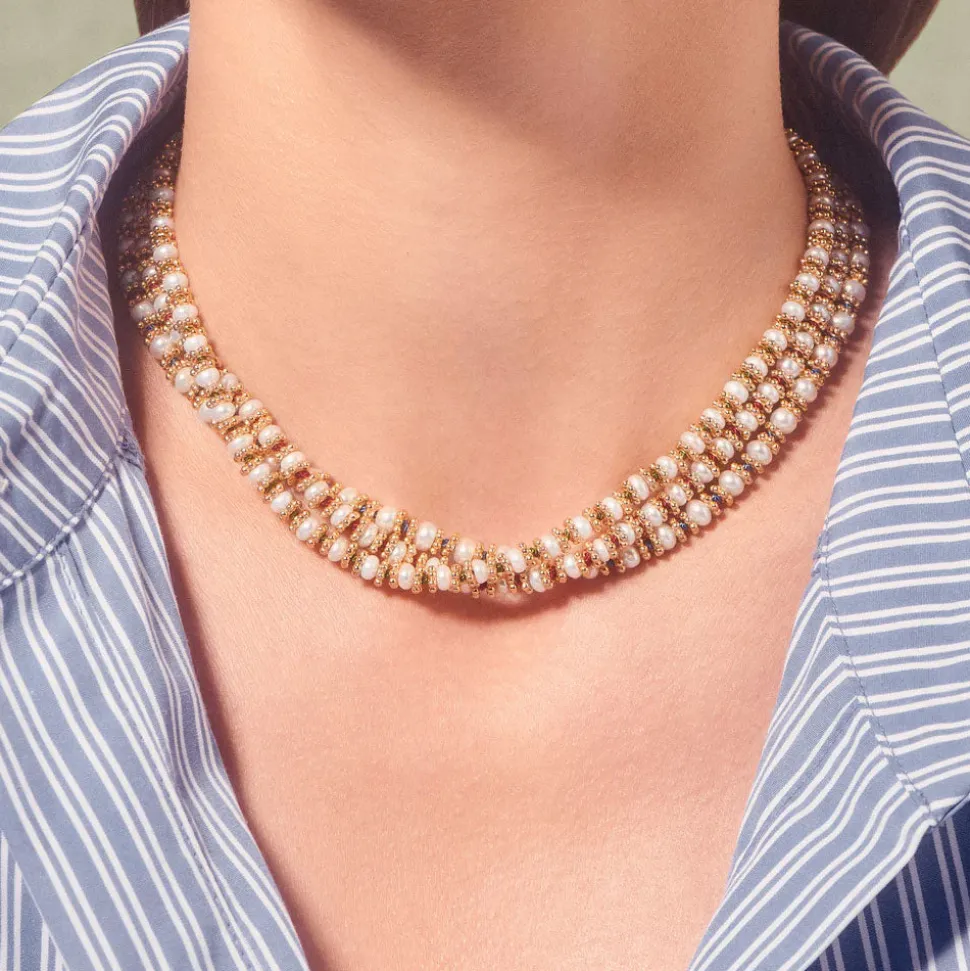 Tityaravy - Collier Bigkamala Perles - Orange