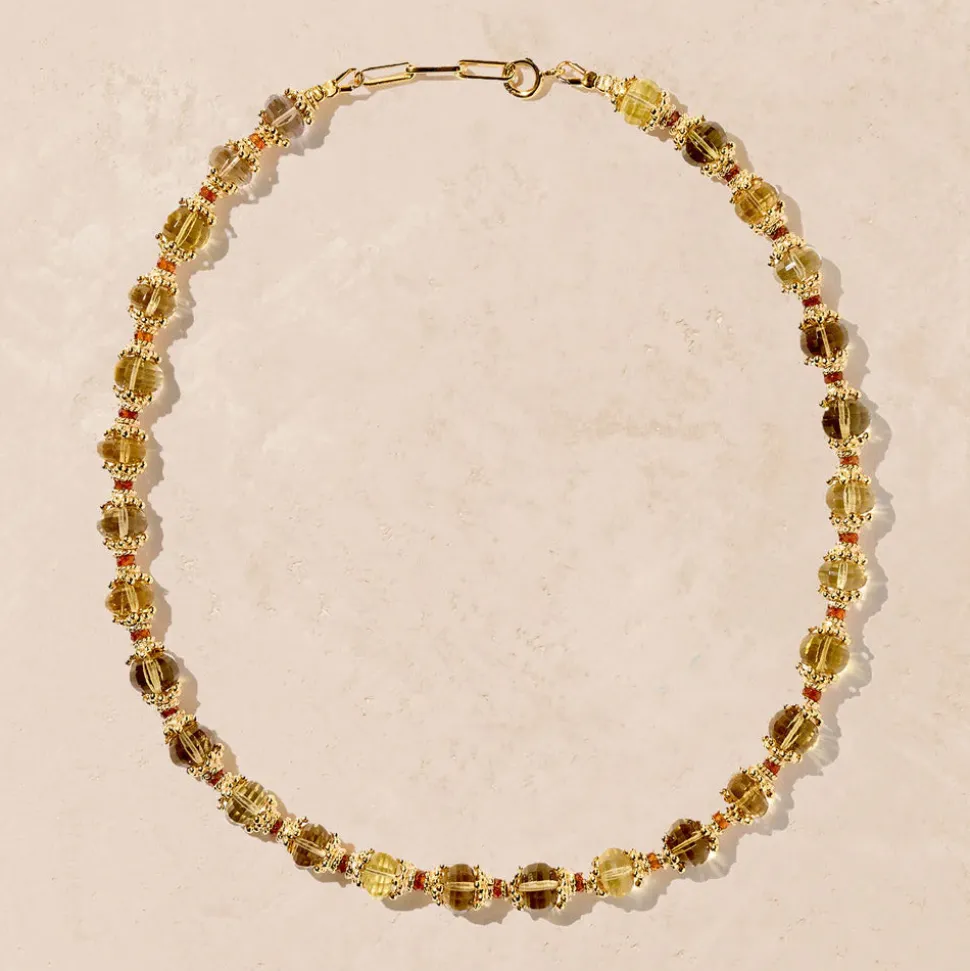 Tityaravy - Collier Bigsriphala - Marron