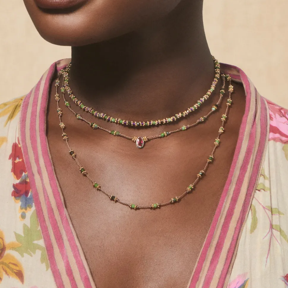 Tityaravy - Collier Dâka - Marron