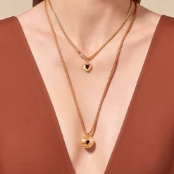 Tityaravy - Collier Gini Chaîne - Doré