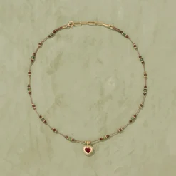 Tityaravy - Collier Gini P Zoïsites - Marron