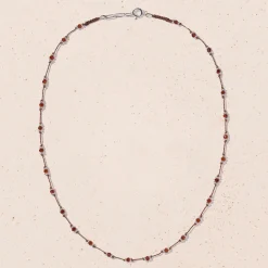 Tityaravy - Collier Lotus - Marron Machachite